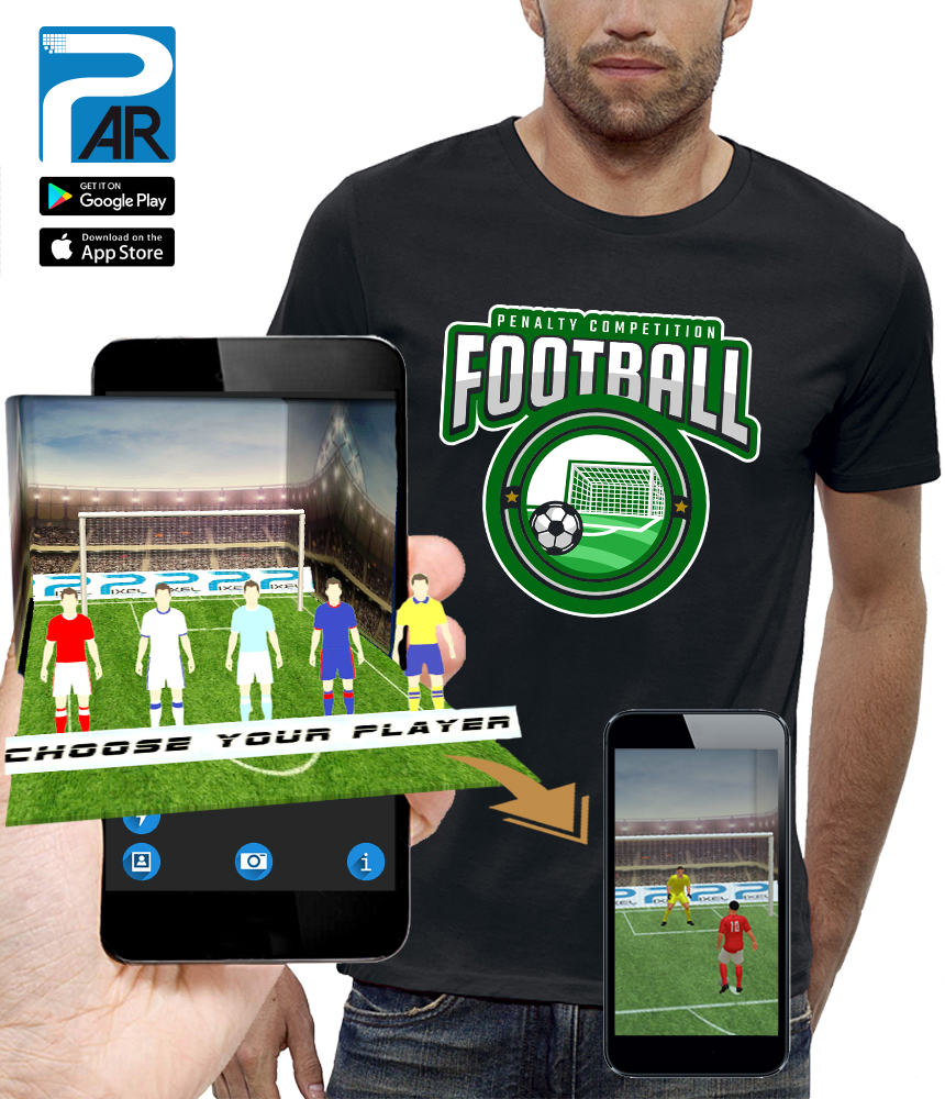 shirt 3D football france marseille paris réalité augmentée
