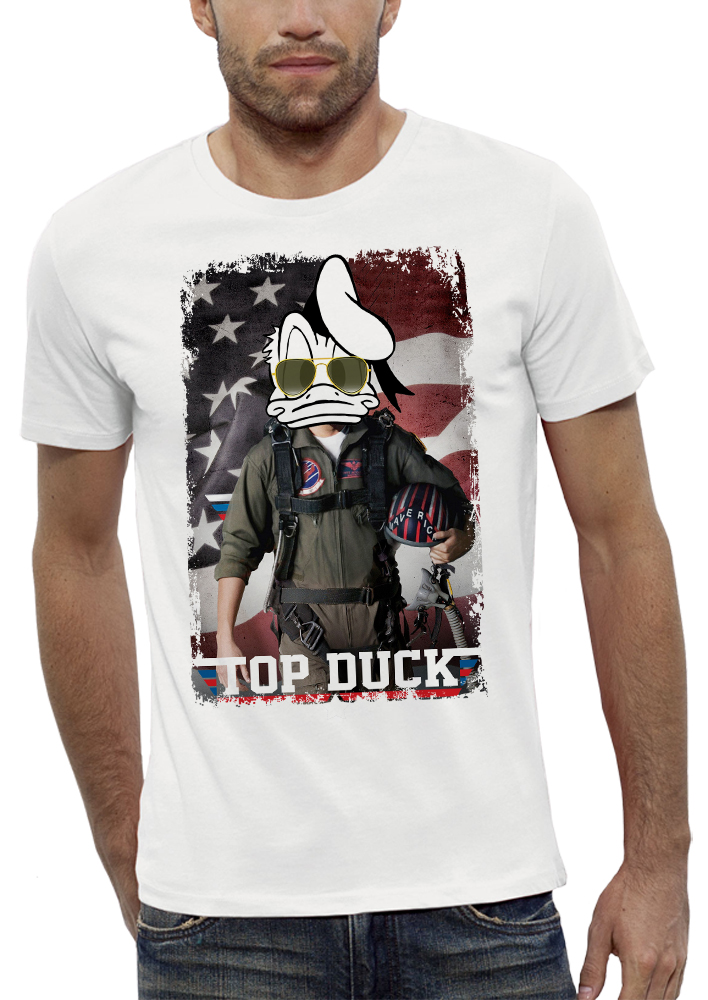 shirt 3D animé top-duck réalité augmentée