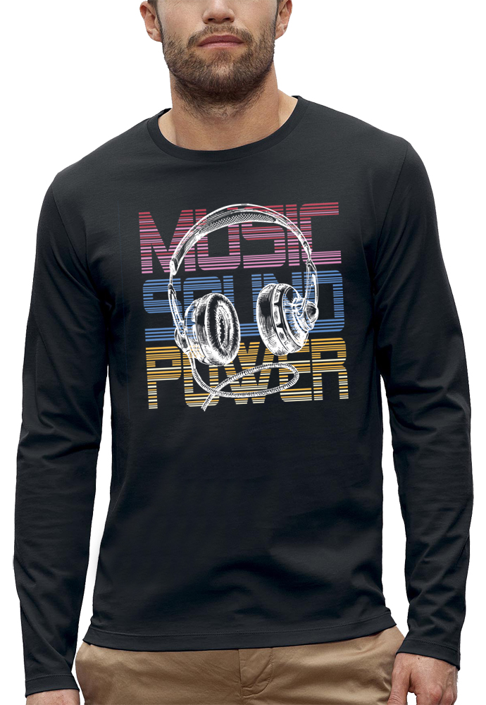 shirt manches longues MUSIC SOUND POWER